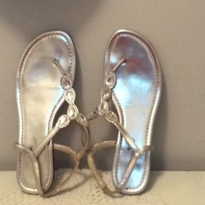 Silver sandals size 8.5